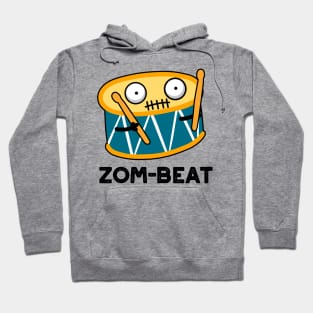 Zom-beat Cute Halloween Zombie Drum Pun Hoodie